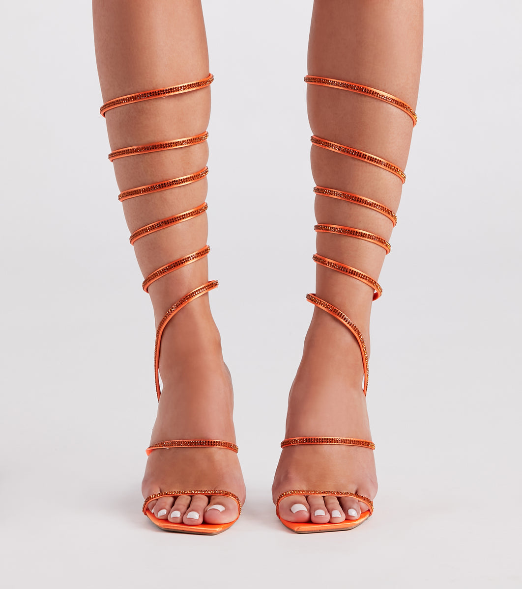 Satin Stiletto Heels