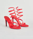 Amp It Up Spiral Stiletto Heels are chic ladies' shoes to complete your best 2023 outfits. They come in a variety of trendy women's shoe styles like platforms and dressy low-heels, & are available in wide widths for better comfort.