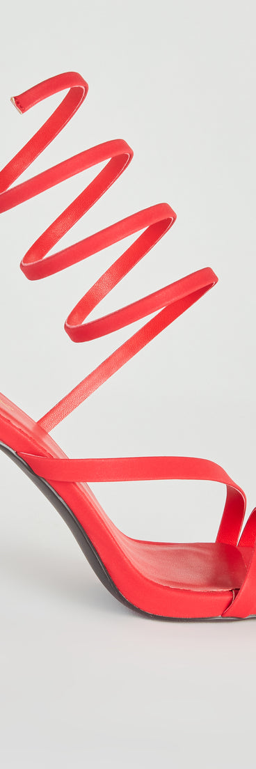 Amp It Up Spiral Stiletto Heels are chic ladies' shoes to complete your best 2023 outfits. They come in a variety of trendy women's shoe styles like platforms and dressy low-heels, & are available in wide widths for better comfort.