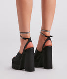 Made For The Drama Platform Block Heels are chic ladies' shoes to complete your best 2023 outfits. They come in a variety of trendy women's shoe styles like platforms and dressy low-heels, & are available in wide widths for better comfort.
