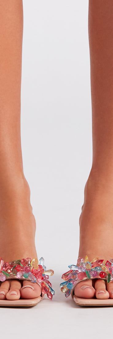 Color Me Pretty Gemstone Bead Mules are chic ladies' shoes to complete your best 2023 outfits. They come in a variety of trendy women's shoe styles like platforms and dressy low-heels, & are available in wide widths for better comfort.