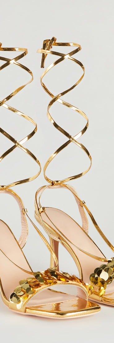 Remember Me Metallic Sequin Stiletto Heels has high-heel or platform options for comfort while you dance and unique homecoming shoe details to compliment your 2023 Homecoming dress!