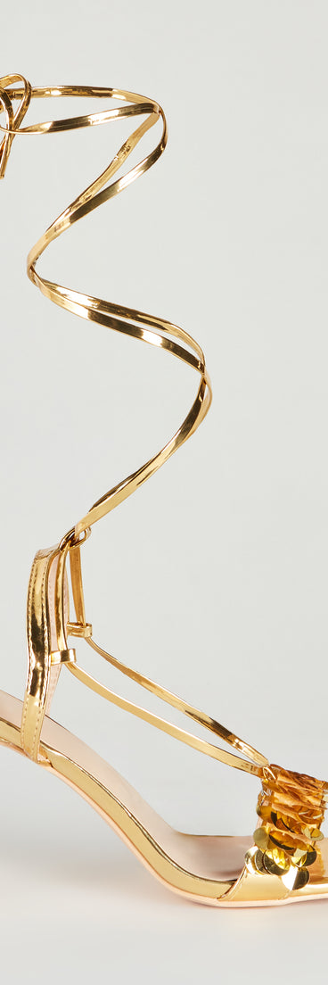 Remember Me Metallic Sequin Stiletto Heels has high-heel or platform options for comfort while you dance and unique homecoming shoe details to compliment your 2023 Homecoming dress!