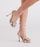 Luxe And Glam Rhinestone Bow Satin Heels are chic ladies' shoes to complete your best 2023 outfits. They come in a variety of trendy women's shoe styles like platforms and dressy low-heels, & are available in wide widths for better comfort.