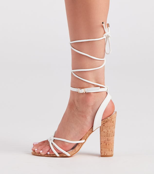Buy White Heeled Sandals for Women by Fabbhue Online | Ajio.com