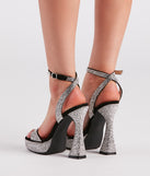 All The Right Curves Rhinestone Heels has high-heel or platform options for comfort while you dance and unique homecoming shoe details to compliment your 2023 Homecoming dress!
