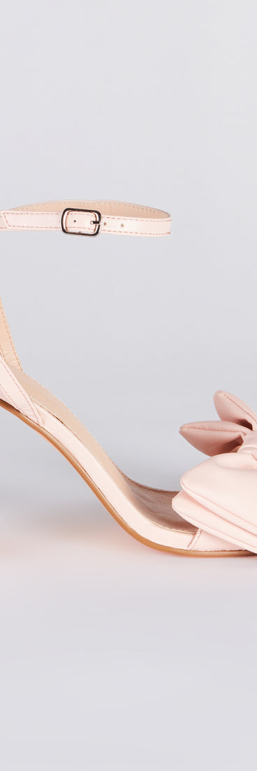 Treat Myself Statement Bow Block Heels