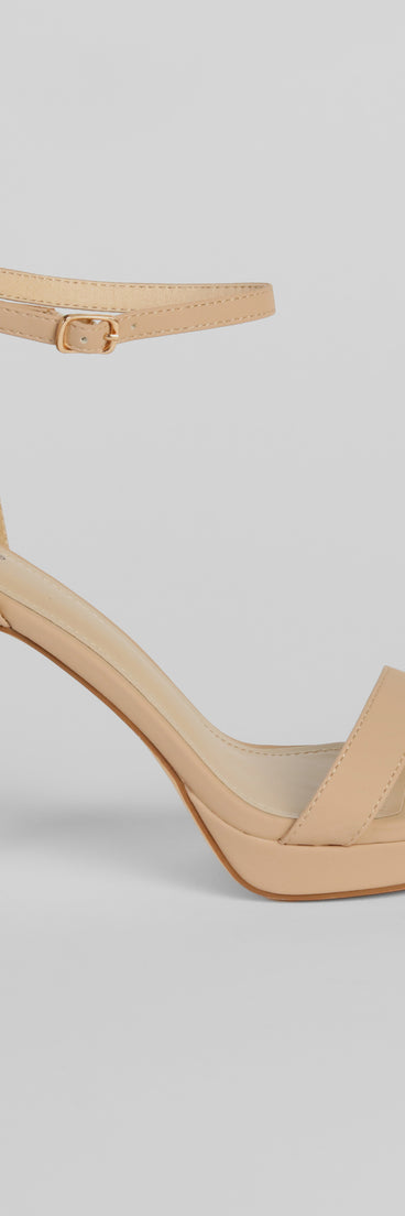 Flirty And Fun Nubuck Platform Stiletto Heels with on-trend details provides a stylish start to creating your graduation outfit for the 2024 Commencement or grad party!