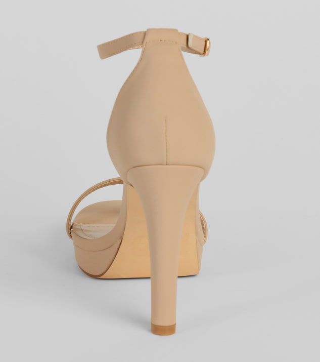 Fun nude top heels