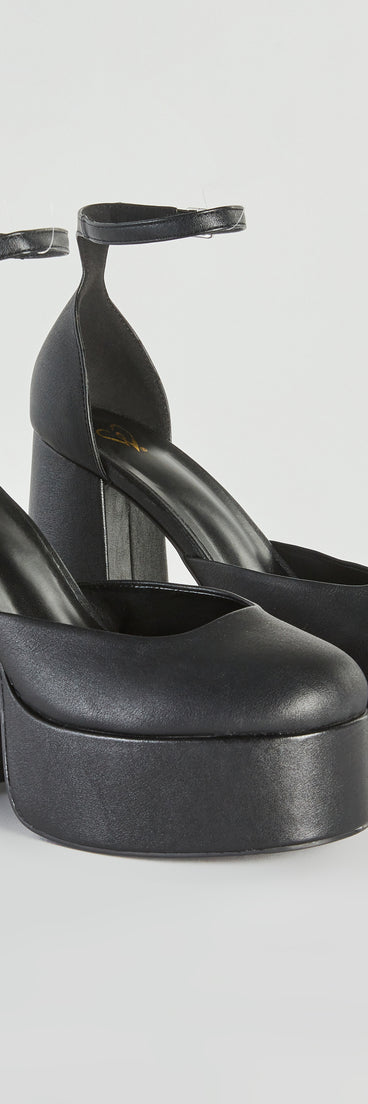 Get Your Attention Platform Block Heel Pumps are chic ladies' shoes to complete your best 2023 outfits. They come in a variety of trendy women's shoe styles like platforms and dressy low-heels, & are available in wide widths for better comfort.