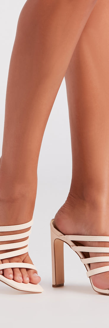 Raise The Bar Strappy Block Heel Mules are chic ladies' shoes to complete your best 2023 outfits. They come in a variety of trendy women's shoe styles like platforms and dressy low-heels, & are available in wide widths for better comfort.