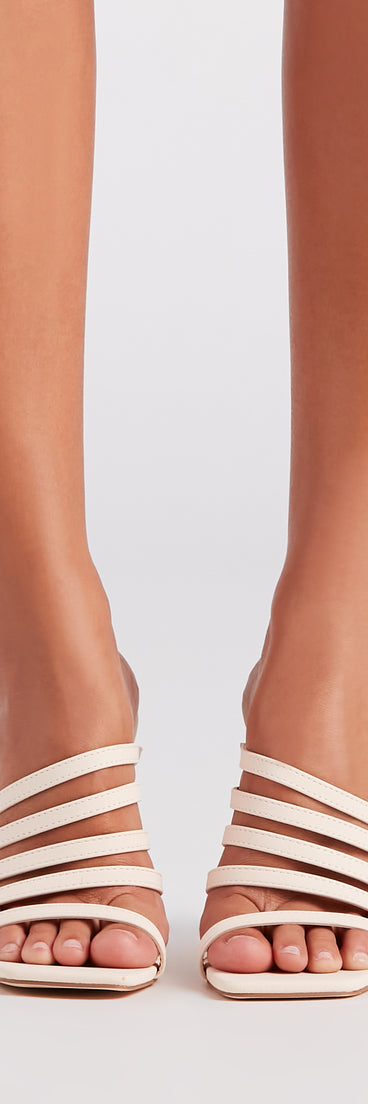 Raise The Bar Strappy Block Heel Mules are chic ladies' shoes to complete your best 2023 outfits. They come in a variety of trendy women's shoe styles like platforms and dressy low-heels, & are available in wide widths for better comfort.