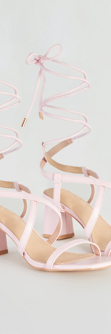 Catch Me If You Can Lace-Up Block Heels are chic ladies' shoes to complete your best 2023 outfits. They come in a variety of trendy women's shoe styles like platforms and dressy low-heels, & are available in wide widths for better comfort.