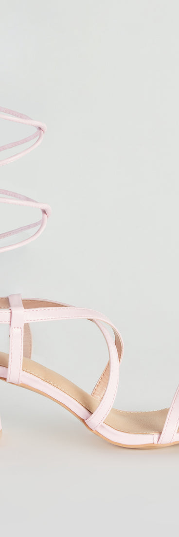 Catch Me If You Can Lace-Up Block Heels are chic ladies' shoes to complete your best 2023 outfits. They come in a variety of trendy women's shoe styles like platforms and dressy low-heels, & are available in wide widths for better comfort.