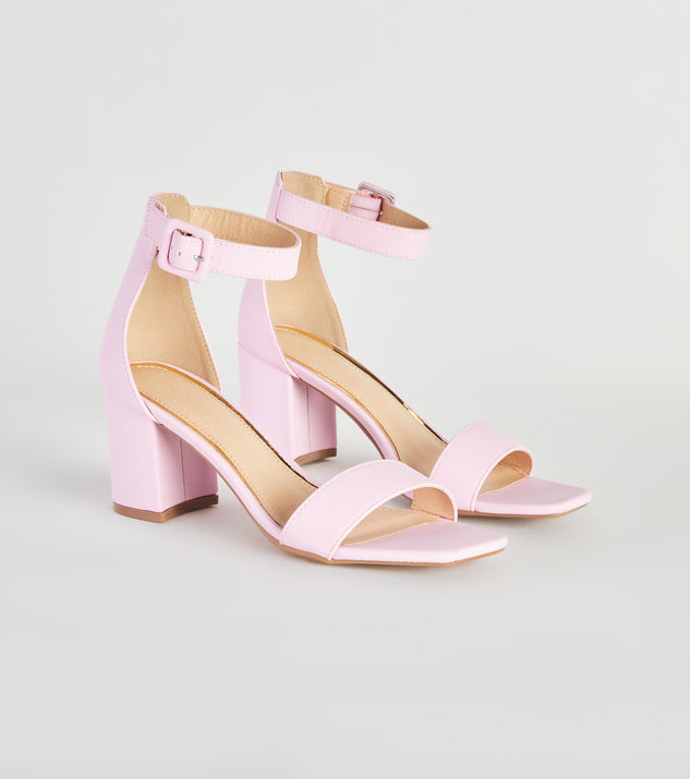 Stay Chic Low Block Heels Windsor