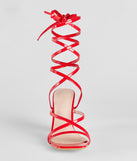 Always Bold Patent Lace-Up Block Heels