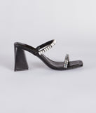 Time To Glam Rhinestone Strap Mules