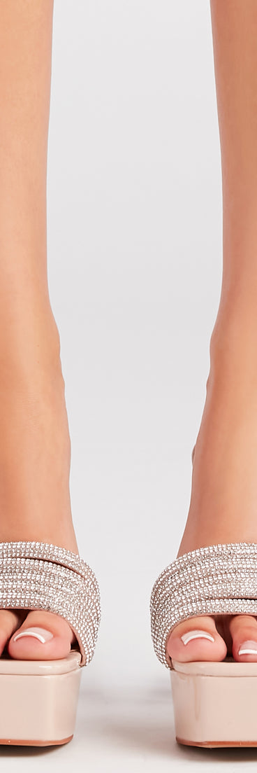 Glamorous Upgrade Rhinestone Strappy Heels