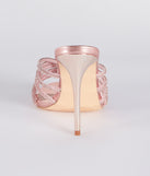 Show Up And Sparkle Rhinestone Metallic Mules
