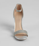 Shine Always Rhinestone Block Heels with on-trend details provides a stylish start to creating your graduation outfit for the 2024 Commencement or grad party!