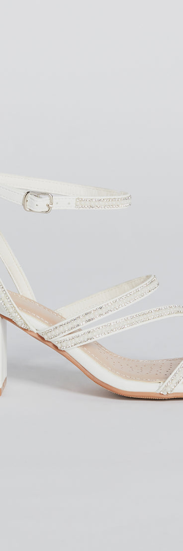 Sparkle With Flair Rhinestone Faux Pearl Heels