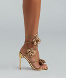 Enchantress Of Beauty Spiral Rose Stiletto Heels