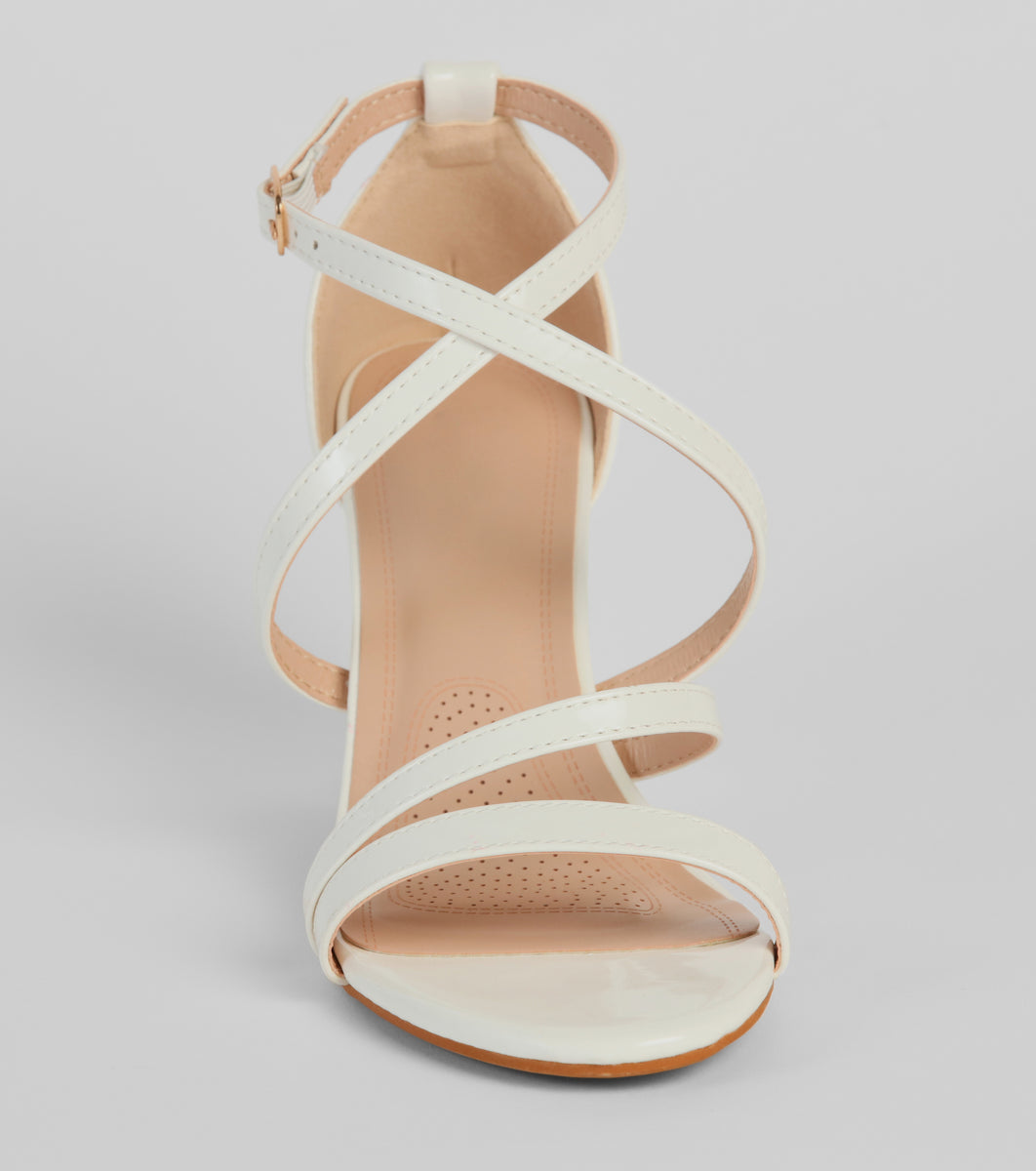 Best Behavior Patent Strappy Block Heels & Windsor