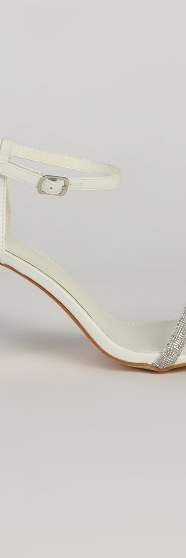 So Pretty Basic Rhinestone Block Heels