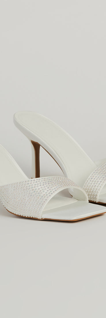 Chic First Impression Studded Stiletto Mules