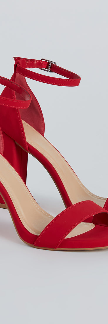 Sophisticated Look Nubuck Block Heels