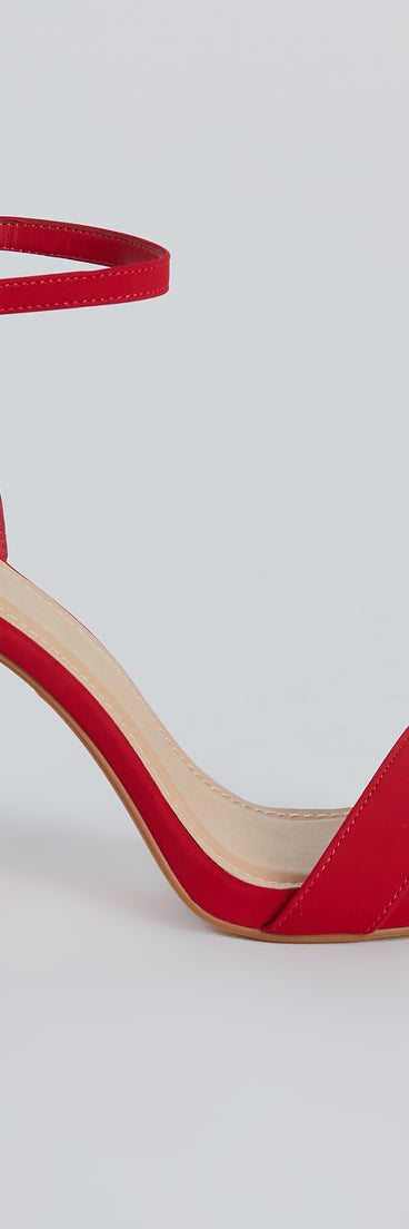 Sophisticated Look Nubuck Block Heels