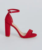 Sophisticated Look Nubuck Block Heels