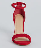 Sophisticated Look Nubuck Block Heels
