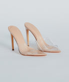 Serving Chic Vibes Clear Strap Stiletto Mules