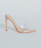 Serving Chic Vibes Clear Strap Stiletto Mules
