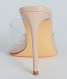 Serving Chic Vibes Clear Strap Stiletto Mules