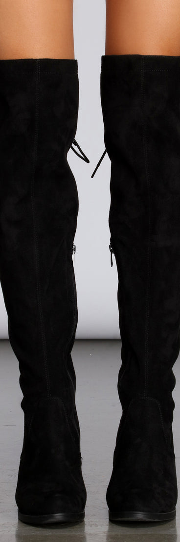 Over The Knee Lace Up Boots for 2022 festival outfits, festival dress, outfits for raves, concert outfits, and/or club outfits