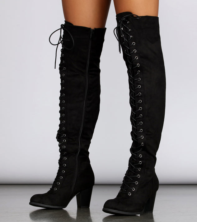Center Stage Lace Up Boots Windsor
