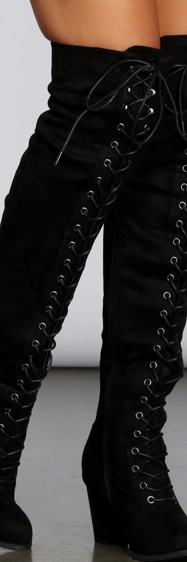 Center Stage Lace Up Boots for 2022 festival outfits, festival dress, outfits for raves, concert outfits, and/or club outfits