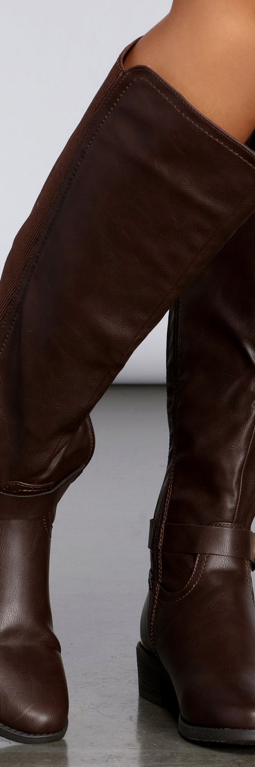 Ride Out In Style Faux Leather Boots for 2022 festival outfits, festival dress, outfits for raves, concert outfits, and/or club outfits