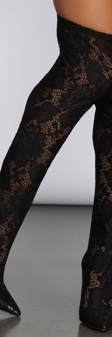 Over The Knee Lace Boots for 2022 festival outfits, festival dress, outfits for raves, concert outfits, and/or club outfits