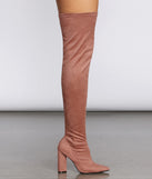 Thigh High Point Toe Boot are chic ladies' shoes to complete your best 2023 outfits. They come in a variety of trendy women's shoe styles like platforms and dressy low-heels, & are available in wide widths for better comfort.