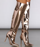 Metallic Marvel Stiletto Boots are chic ladies' shoes to complete your best 2023 outfits. They come in a variety of trendy women's shoe styles like platforms and dressy low-heels, & are available in wide widths for better comfort.