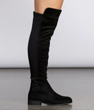 Flat Thigh High 50/50 Boots for 2022 festival outfits, festival dress, outfits for raves, concert outfits, and/or club outfits