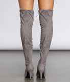 Wanderlust Over The Knee Stiletto Boots are chic ladies' shoes to complete your best 2023 outfits. They come in a variety of trendy women's shoe styles like platforms and dressy low-heels, & are available in wide widths for better comfort.