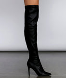 Bad Girl Thigh High Stiletto Boots are chic ladies' shoes to complete your best 2023 outfits. They come in a variety of trendy women's shoe styles like platforms and dressy low-heels, & are available in wide widths for better comfort.