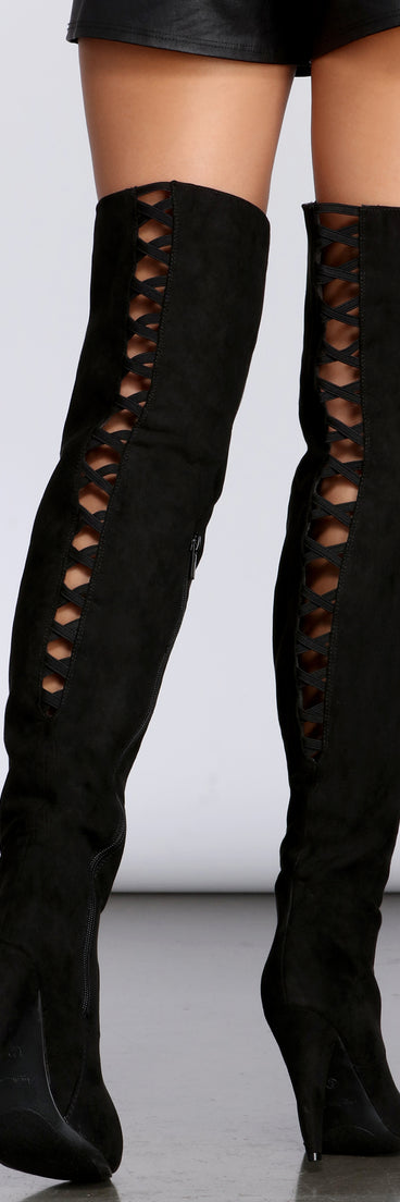 Fall In Love Thigh High Boots are chic ladies' shoes to complete your best 2023 outfits. They come in a variety of trendy women's shoe styles like platforms and dressy low-heels, & are available in wide widths for better comfort.