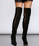 Fall In Love Thigh High Boots are chic ladies' shoes to complete your best 2023 outfits. They come in a variety of trendy women's shoe styles like platforms and dressy low-heels, & are available in wide widths for better comfort.