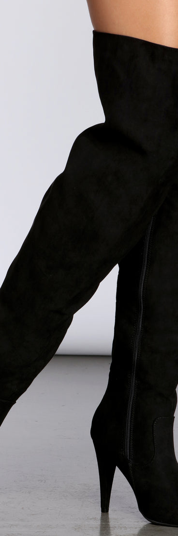 Fall In Love Thigh High Boots are chic ladies' shoes to complete your best 2023 outfits. They come in a variety of trendy women's shoe styles like platforms and dressy low-heels, & are available in wide widths for better comfort.