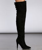 Fall In Love Thigh High Boots are chic ladies' shoes to complete your best 2023 outfits. They come in a variety of trendy women's shoe styles like platforms and dressy low-heels, & are available in wide widths for better comfort.
